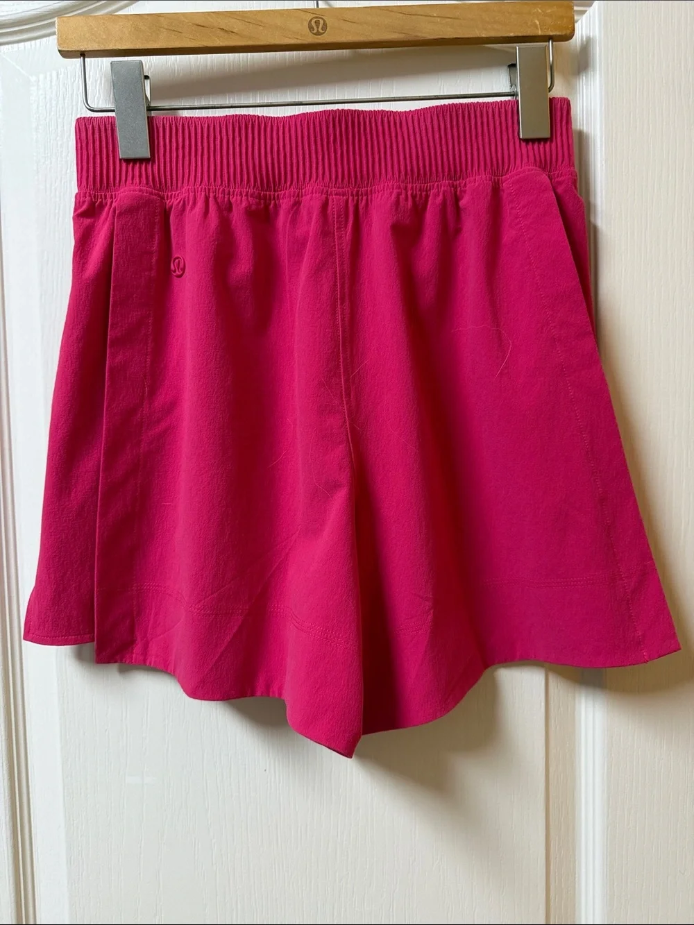 lululemon athletica Stretch Woven Stretch Fit High Rise Short 4” Cherry Mist